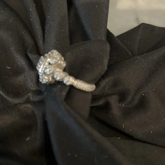 Judith Ripka CZ Silver 925 Ring Size 6 - Picture 3 of 4